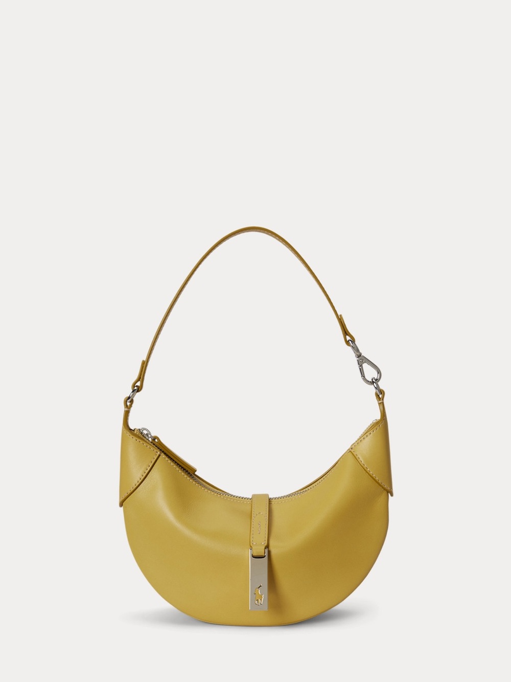 Ralph Lauren yellow leather Id bag